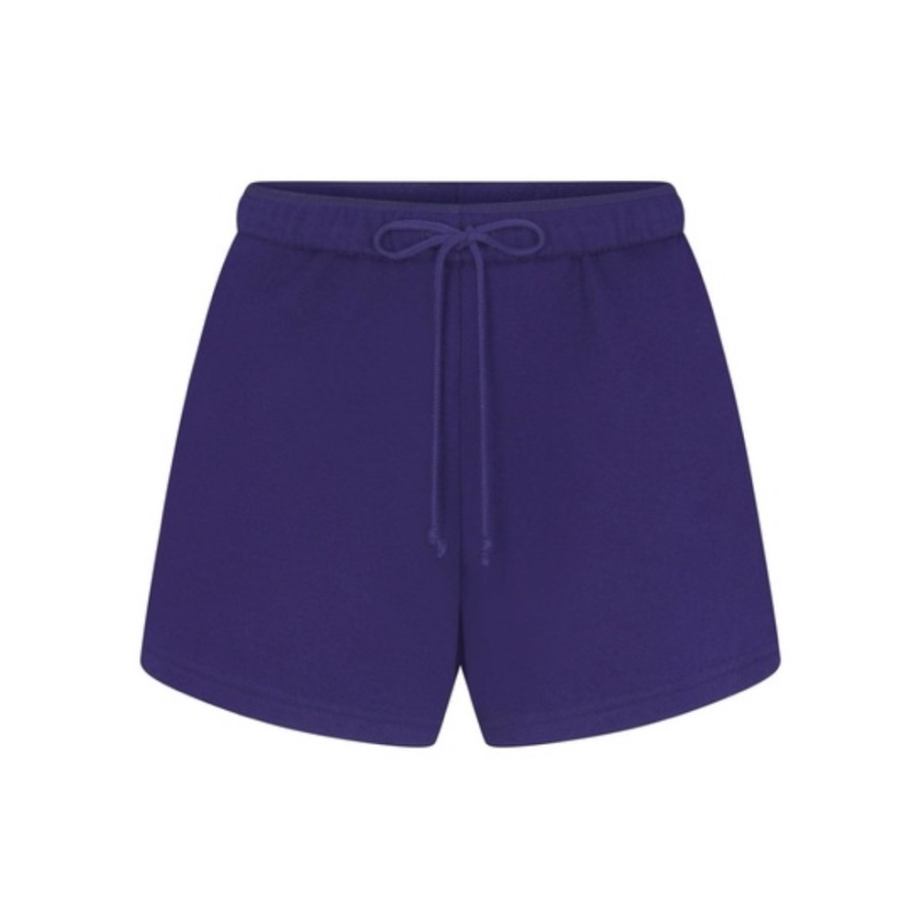 SKIMS | Cotton Fleece Classic Short | S | Concord Purple/ Navy - Picture 5 of 9